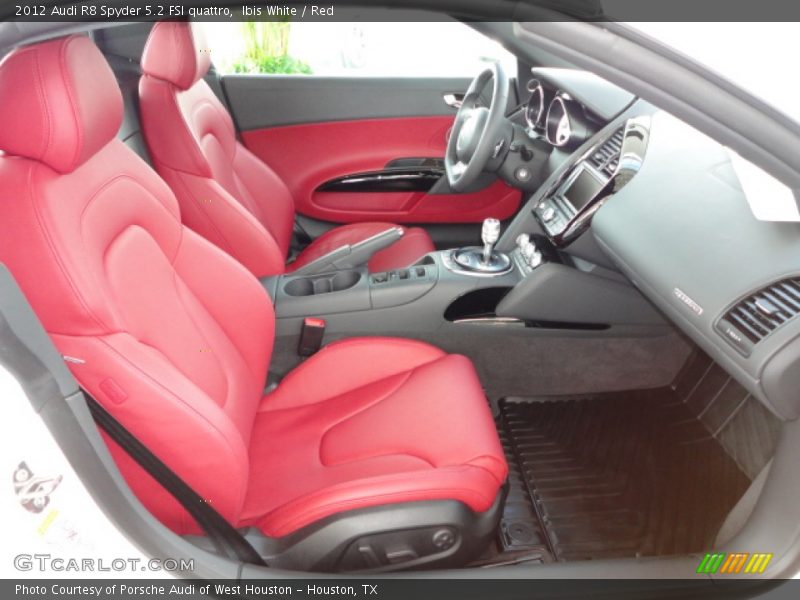  2012 R8 Spyder 5.2 FSI quattro Red Interior