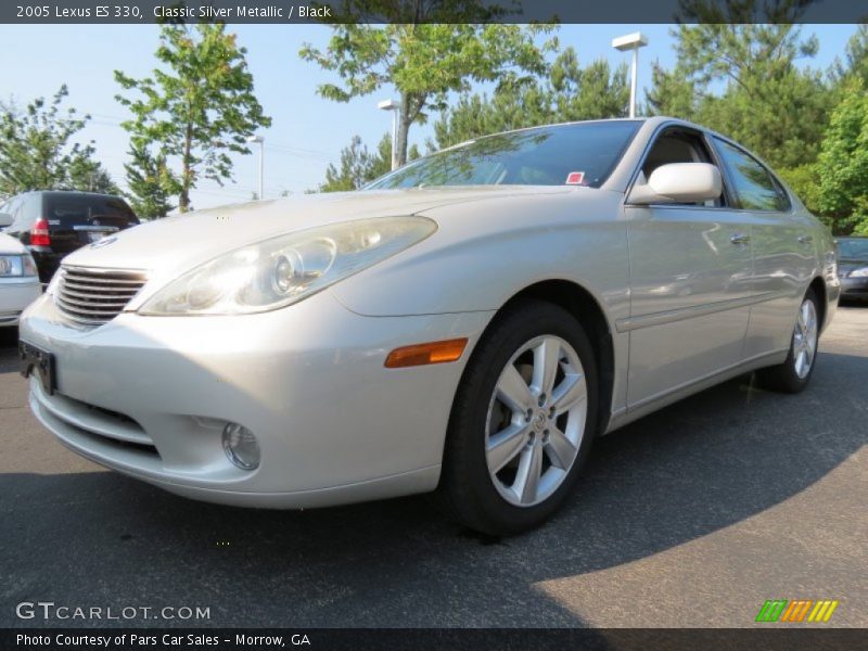 Classic Silver Metallic / Black 2005 Lexus ES 330