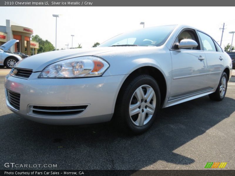 Silver Ice Metallic / Gray 2010 Chevrolet Impala LS