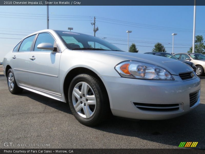 Silver Ice Metallic / Gray 2010 Chevrolet Impala LS