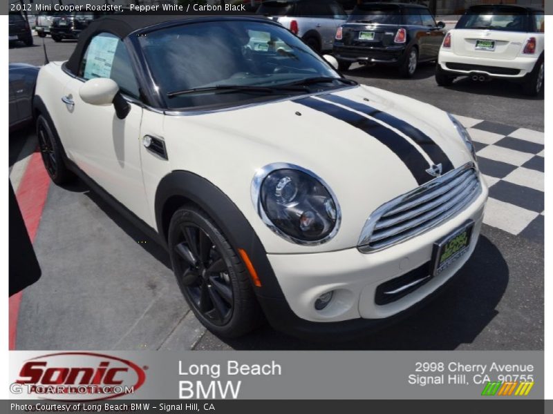 Pepper White / Carbon Black 2012 Mini Cooper Roadster