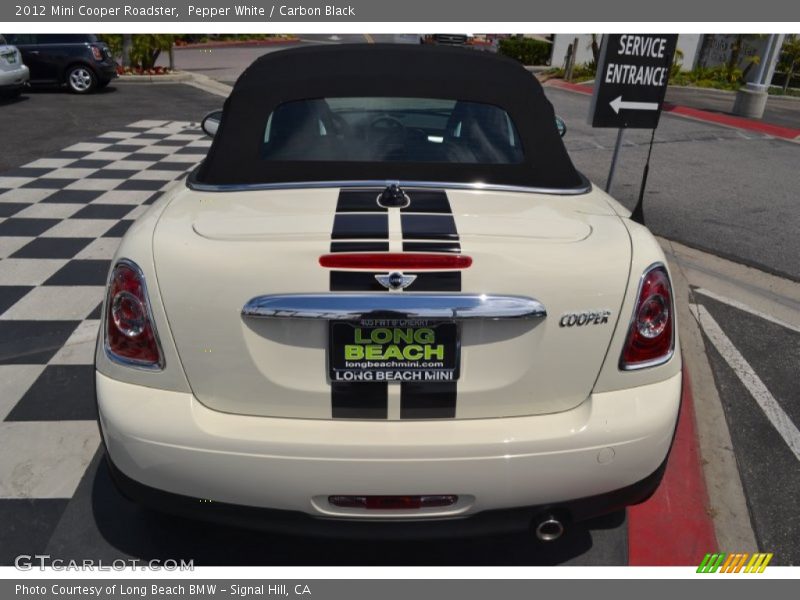 Pepper White / Carbon Black 2012 Mini Cooper Roadster