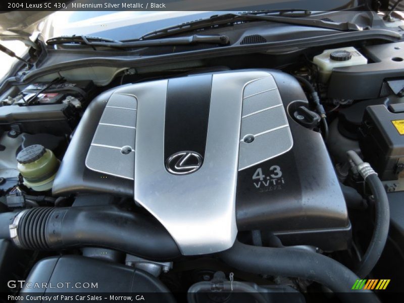 Millennium Silver Metallic / Black 2004 Lexus SC 430