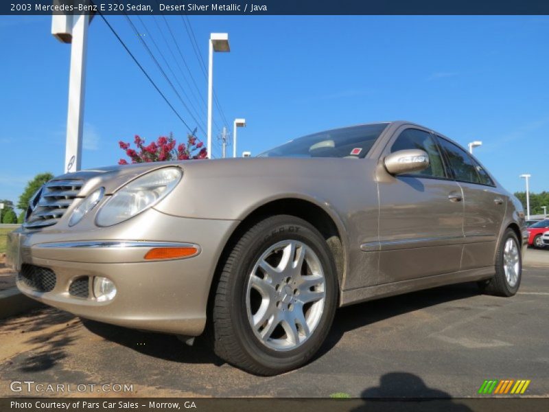 Desert Silver Metallic / Java 2003 Mercedes-Benz E 320 Sedan