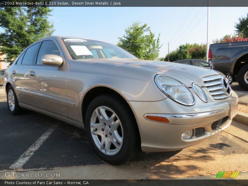 Desert Silver Metallic / Java 2003 Mercedes-Benz E 320 Sedan