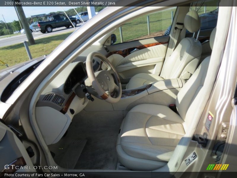 Desert Silver Metallic / Java 2003 Mercedes-Benz E 320 Sedan