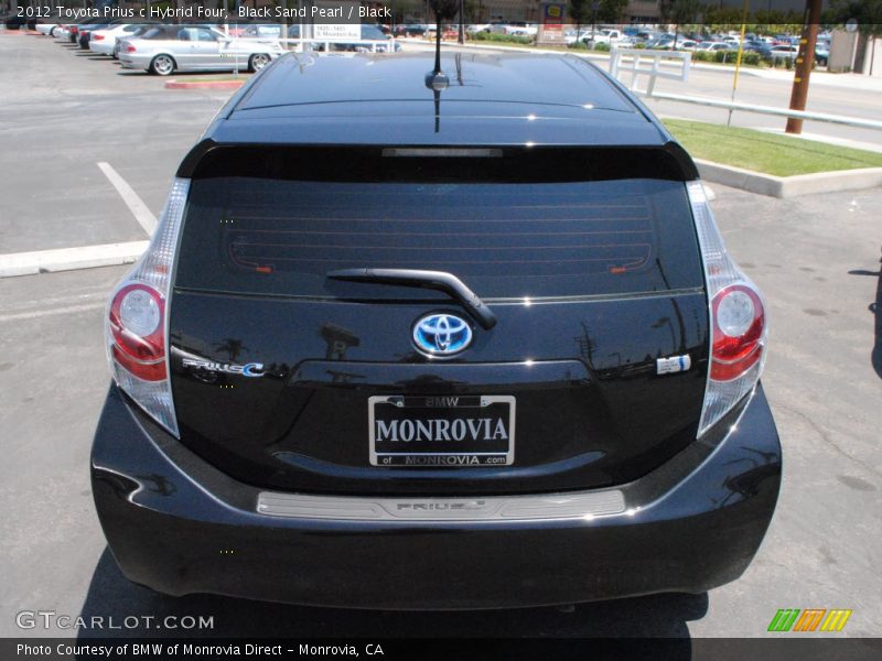 Black Sand Pearl / Black 2012 Toyota Prius c Hybrid Four