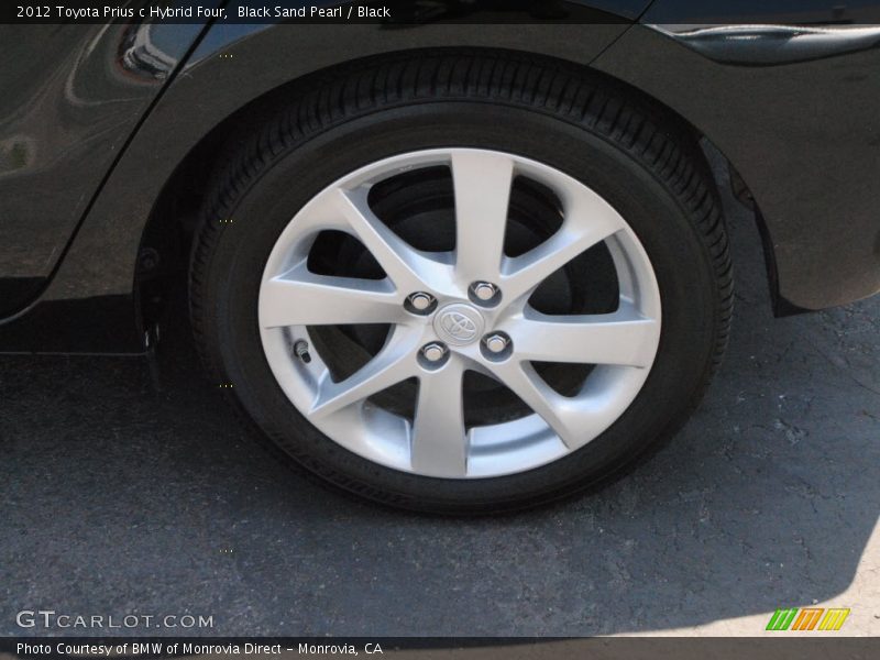 Black Sand Pearl / Black 2012 Toyota Prius c Hybrid Four