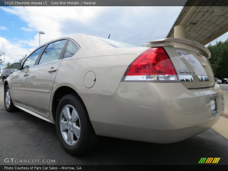 Gold Mist Metallic / Neutral 2010 Chevrolet Impala LT