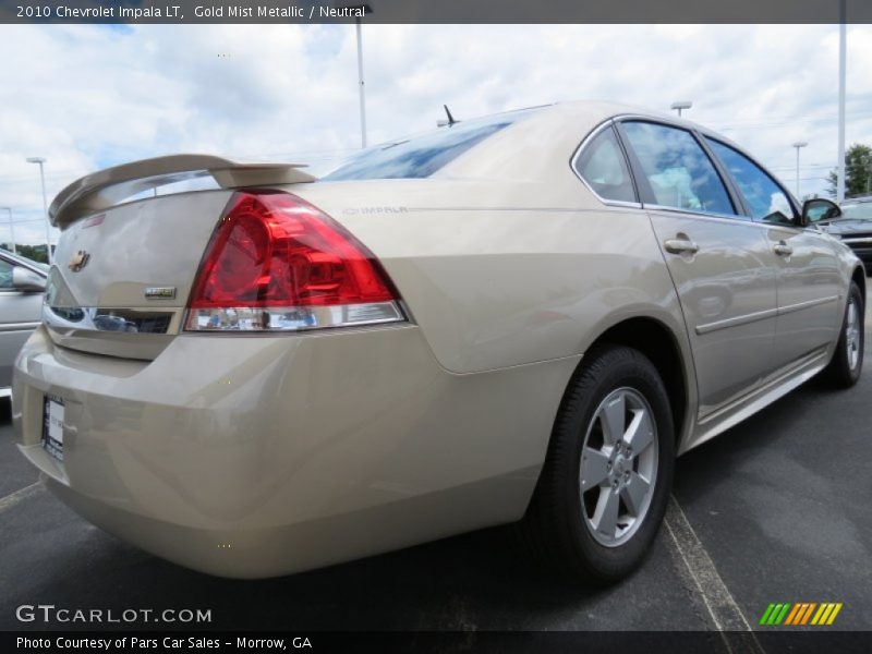 Gold Mist Metallic / Neutral 2010 Chevrolet Impala LT