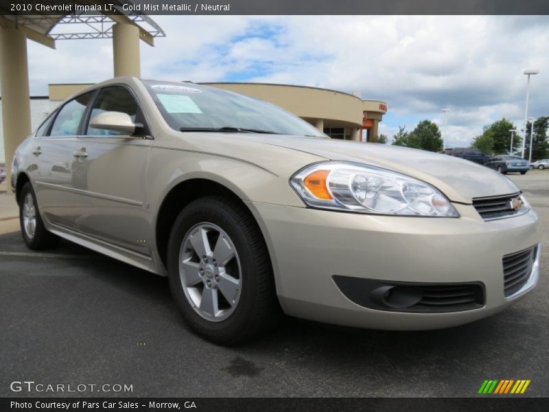 Gold Mist Metallic / Neutral 2010 Chevrolet Impala LT