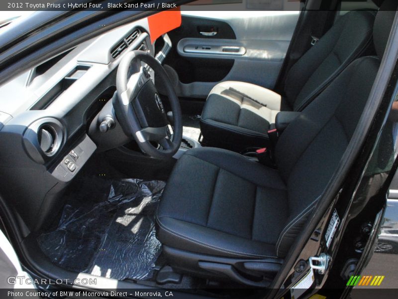 Black Sand Pearl / Black 2012 Toyota Prius c Hybrid Four