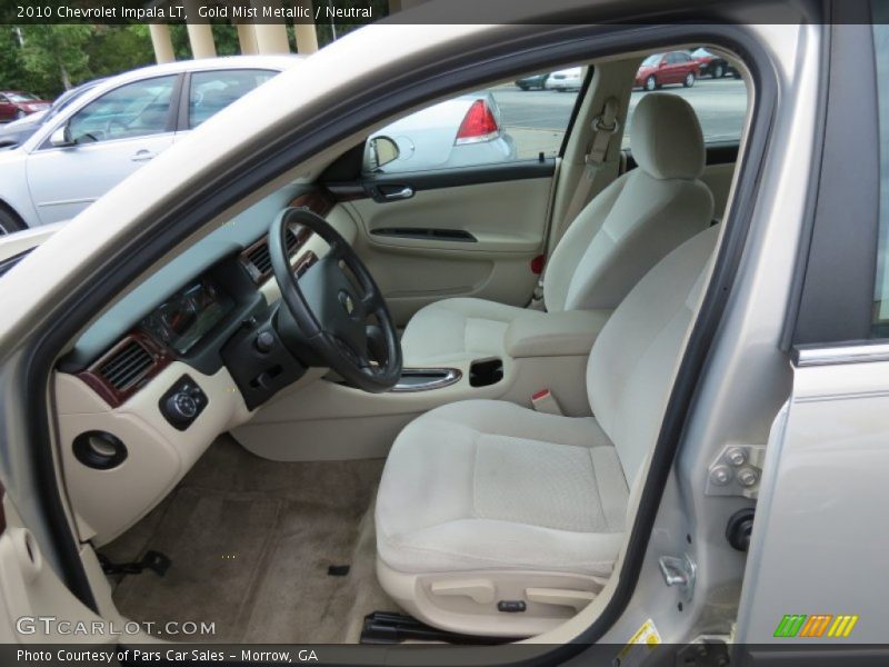 Gold Mist Metallic / Neutral 2010 Chevrolet Impala LT