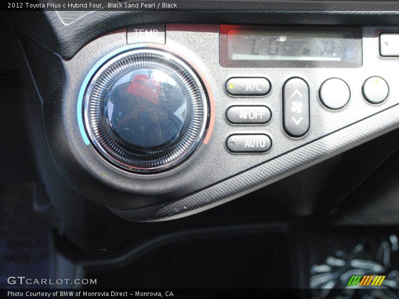 Black Sand Pearl / Black 2012 Toyota Prius c Hybrid Four