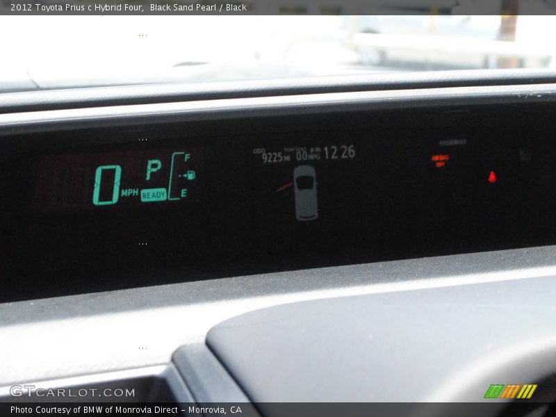 Black Sand Pearl / Black 2012 Toyota Prius c Hybrid Four