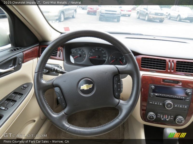 Gold Mist Metallic / Neutral 2010 Chevrolet Impala LT