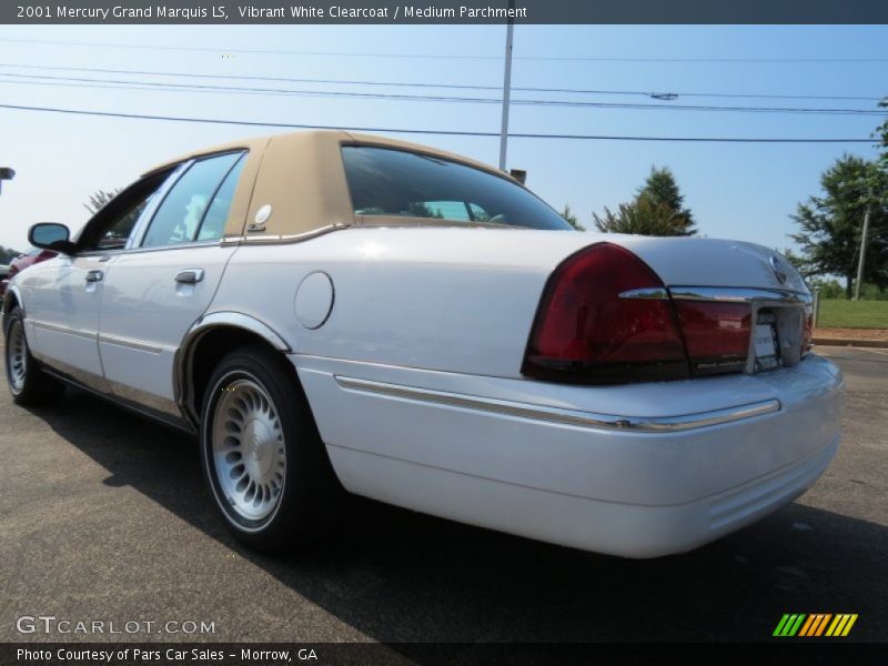 Vibrant White Clearcoat / Medium Parchment 2001 Mercury Grand Marquis LS