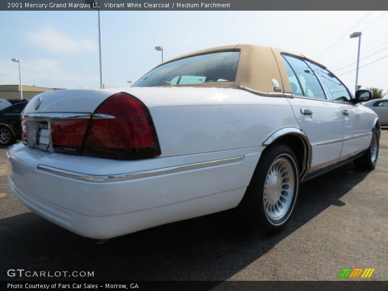 Vibrant White Clearcoat / Medium Parchment 2001 Mercury Grand Marquis LS