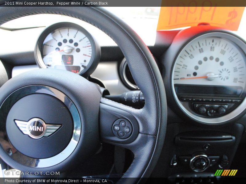Pepper White / Carbon Black 2011 Mini Cooper Hardtop