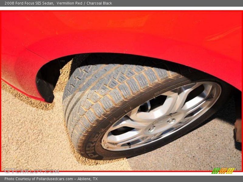 Vermillion Red / Charcoal Black 2008 Ford Focus SES Sedan