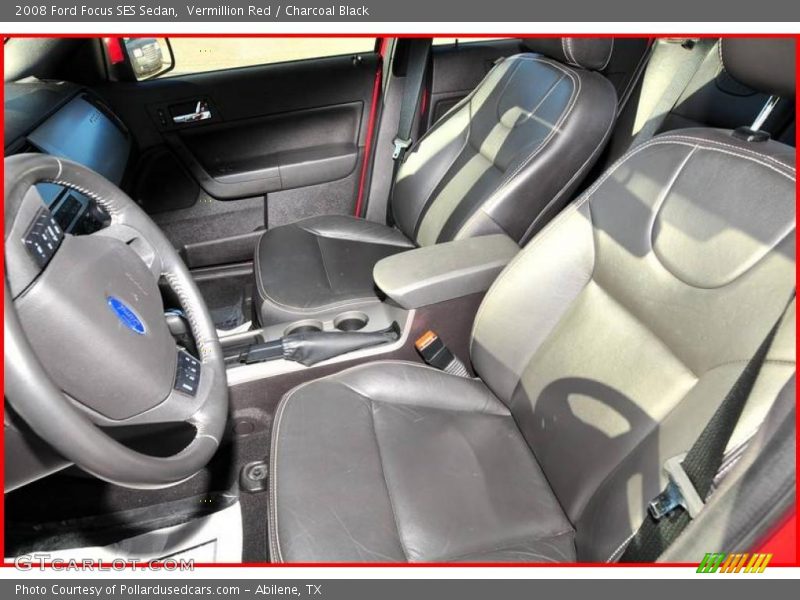 Vermillion Red / Charcoal Black 2008 Ford Focus SES Sedan