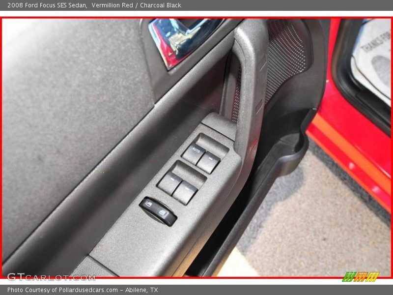 Vermillion Red / Charcoal Black 2008 Ford Focus SES Sedan