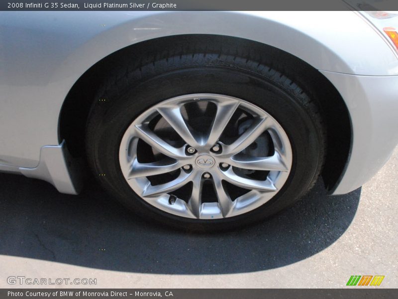 Liquid Platinum Silver / Graphite 2008 Infiniti G 35 Sedan