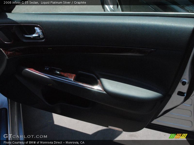 Liquid Platinum Silver / Graphite 2008 Infiniti G 35 Sedan