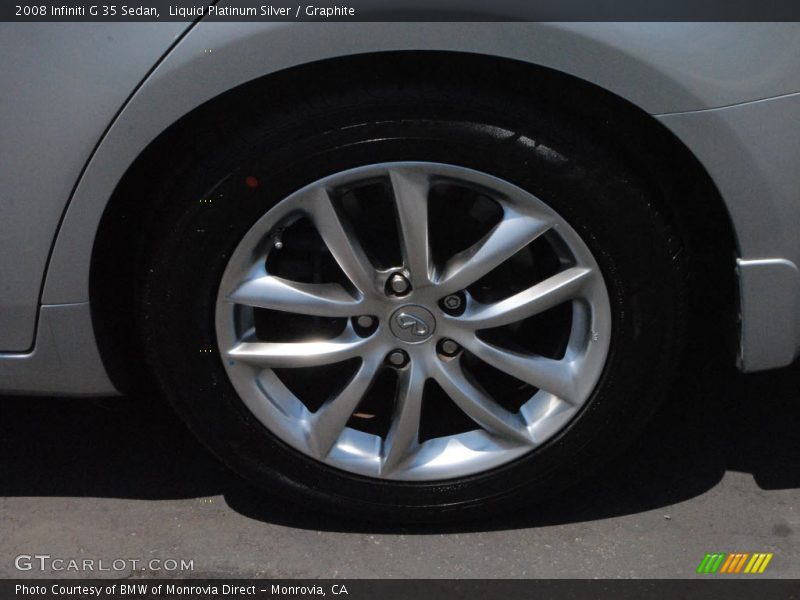 Liquid Platinum Silver / Graphite 2008 Infiniti G 35 Sedan