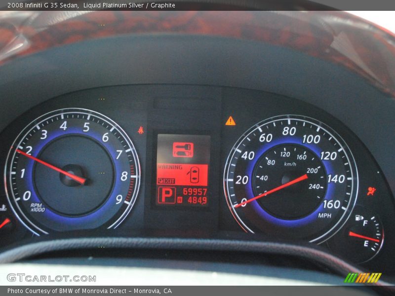 Liquid Platinum Silver / Graphite 2008 Infiniti G 35 Sedan
