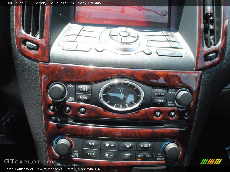 Liquid Platinum Silver / Graphite 2008 Infiniti G 35 Sedan