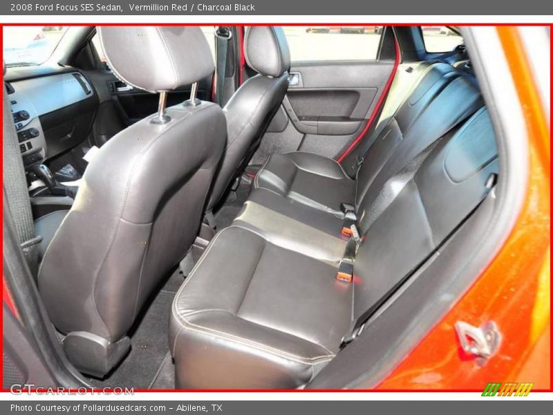 Vermillion Red / Charcoal Black 2008 Ford Focus SES Sedan