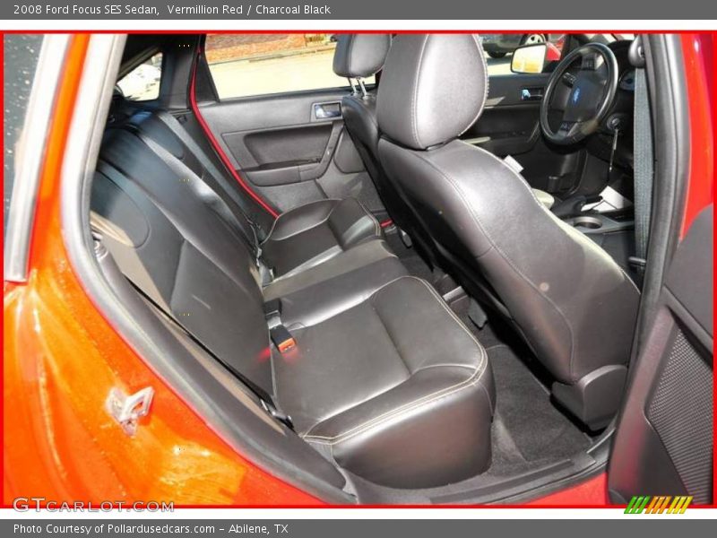 Vermillion Red / Charcoal Black 2008 Ford Focus SES Sedan
