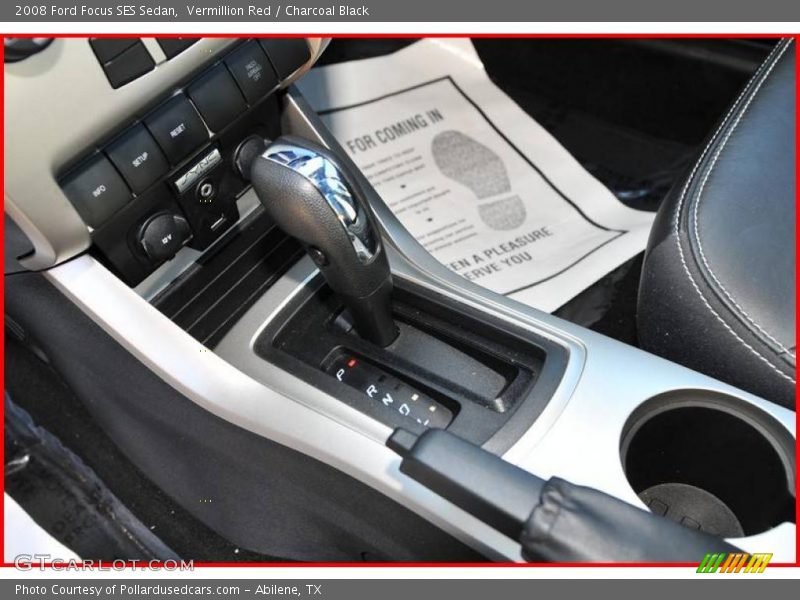 Vermillion Red / Charcoal Black 2008 Ford Focus SES Sedan