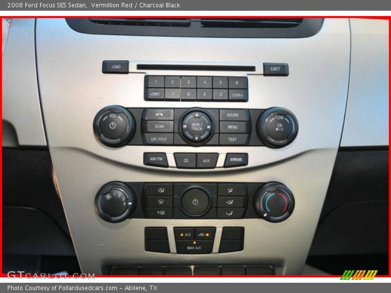 Vermillion Red / Charcoal Black 2008 Ford Focus SES Sedan