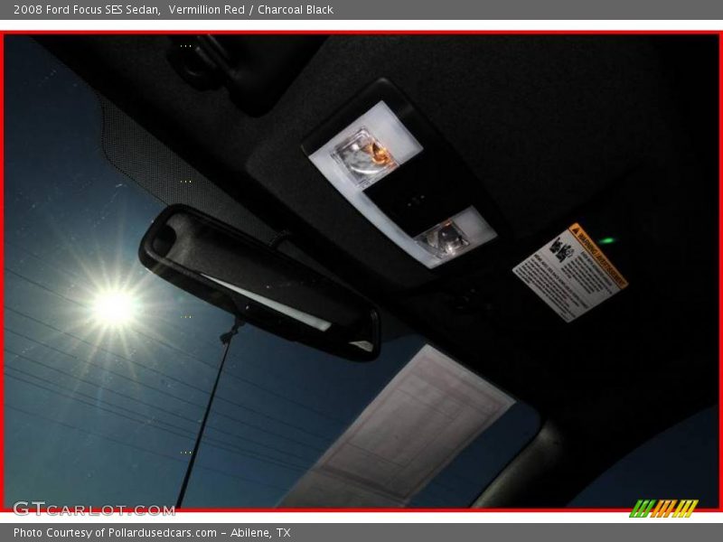 Vermillion Red / Charcoal Black 2008 Ford Focus SES Sedan