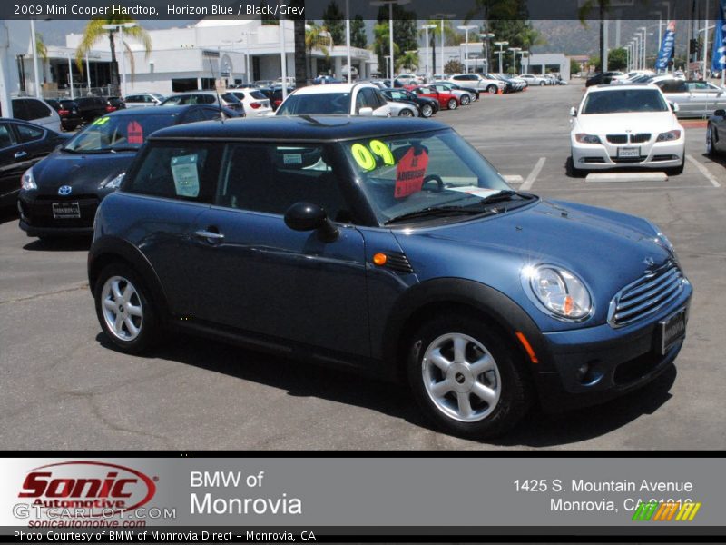 Horizon Blue / Black/Grey 2009 Mini Cooper Hardtop