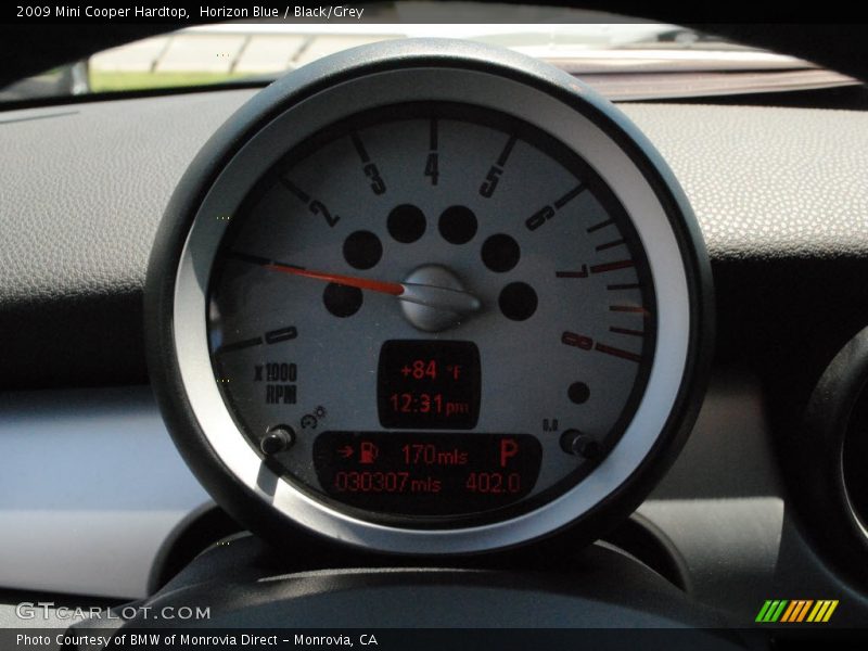 Horizon Blue / Black/Grey 2009 Mini Cooper Hardtop