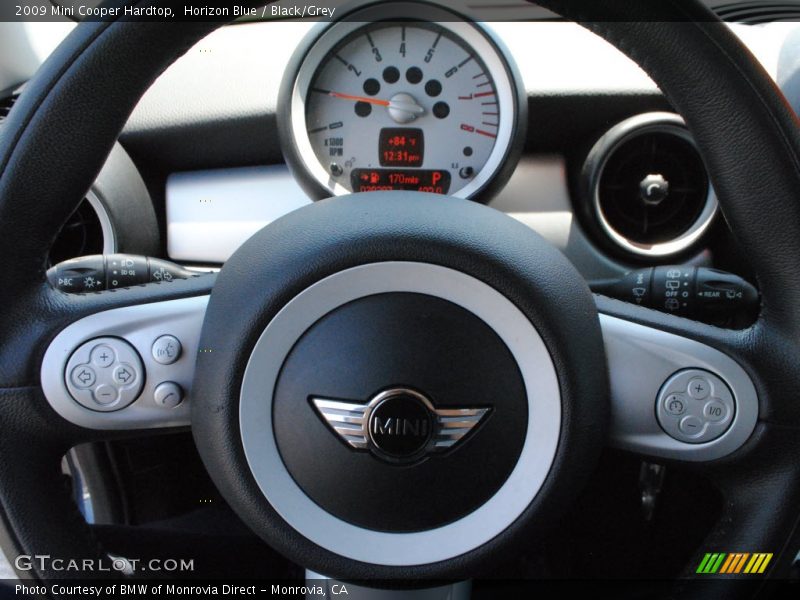 Horizon Blue / Black/Grey 2009 Mini Cooper Hardtop