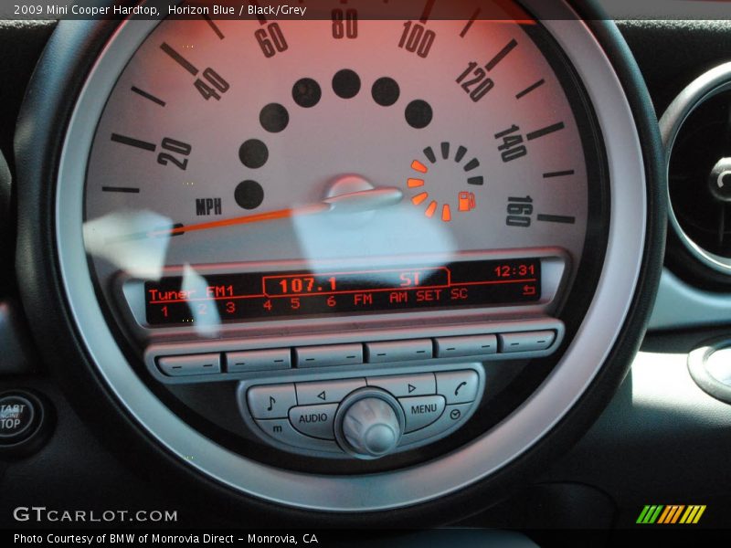 Horizon Blue / Black/Grey 2009 Mini Cooper Hardtop