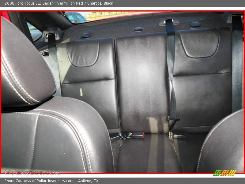 Vermillion Red / Charcoal Black 2008 Ford Focus SES Sedan