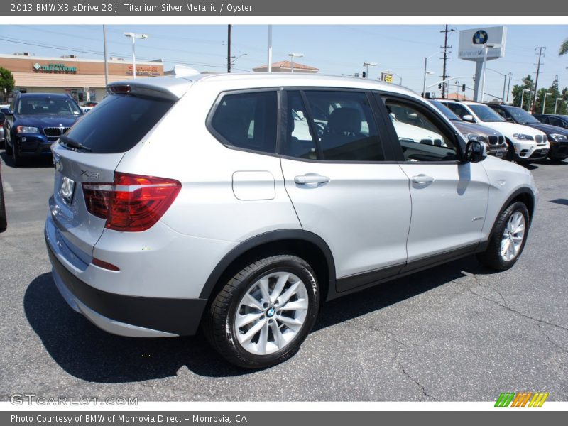 Titanium Silver Metallic / Oyster 2013 BMW X3 xDrive 28i