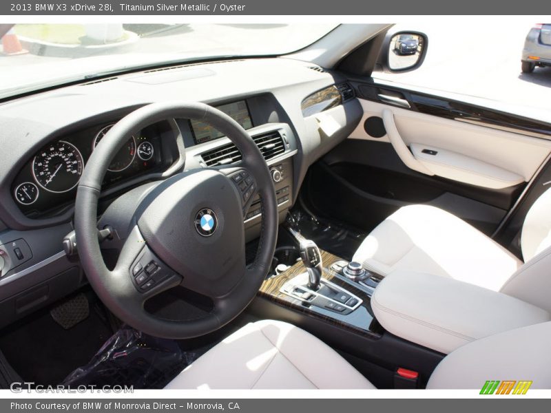 Titanium Silver Metallic / Oyster 2013 BMW X3 xDrive 28i