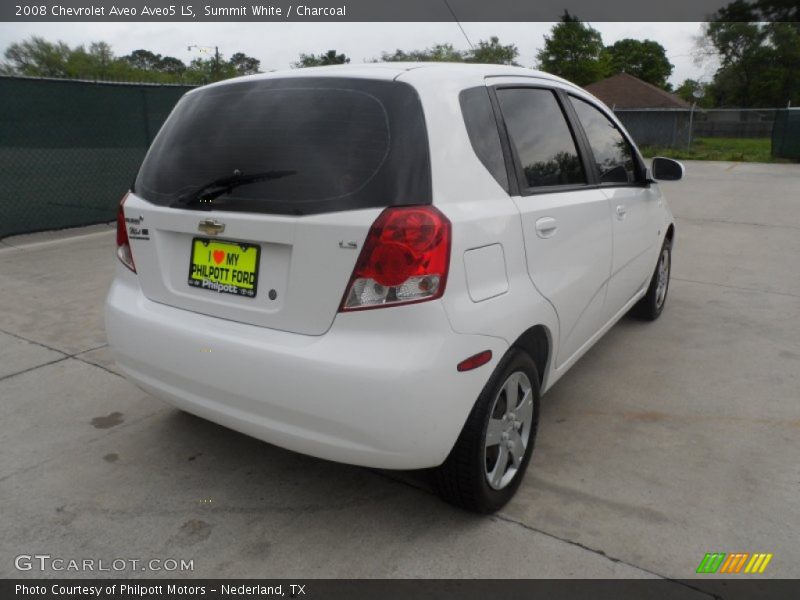 Summit White / Charcoal 2008 Chevrolet Aveo Aveo5 LS