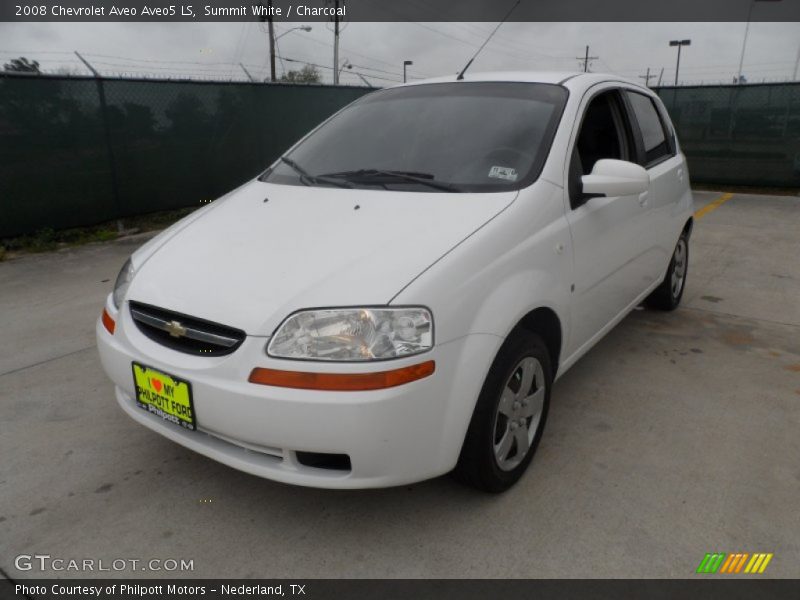 Summit White / Charcoal 2008 Chevrolet Aveo Aveo5 LS