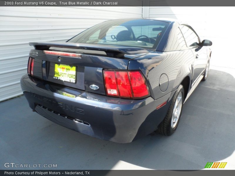 True Blue Metallic / Dark Charcoal 2003 Ford Mustang V6 Coupe