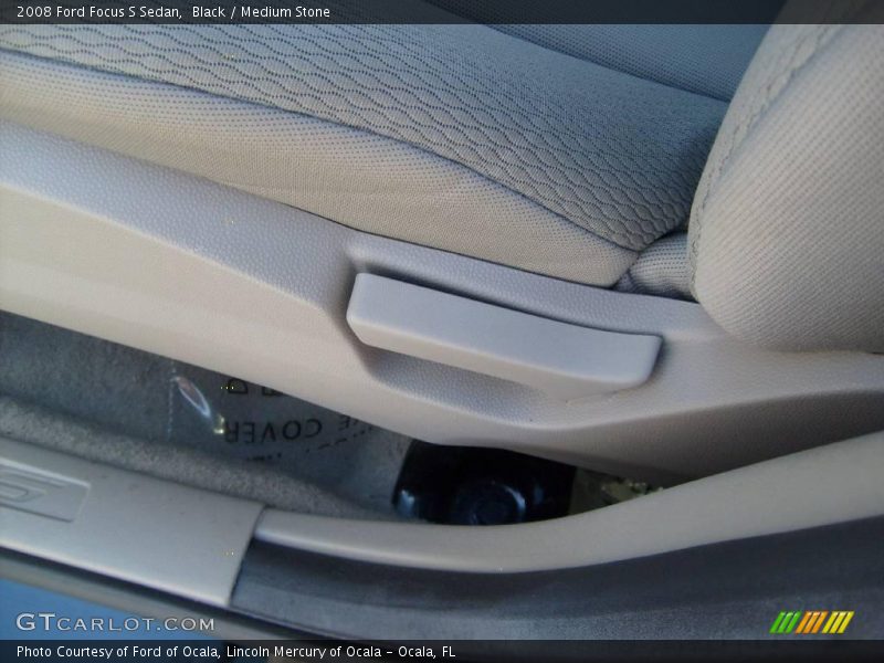 Black / Medium Stone 2008 Ford Focus S Sedan