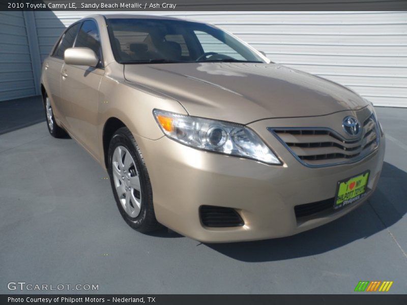 Sandy Beach Metallic / Ash Gray 2010 Toyota Camry LE