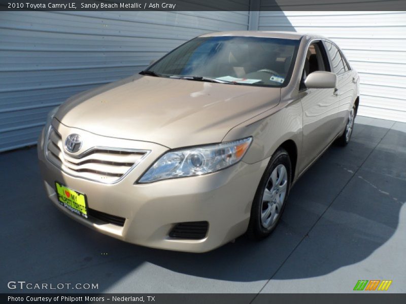 Sandy Beach Metallic / Ash Gray 2010 Toyota Camry LE