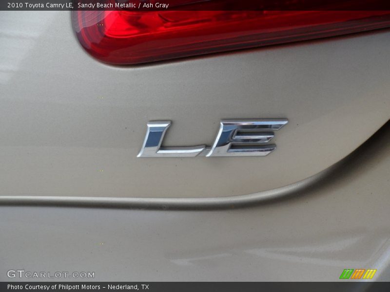 Sandy Beach Metallic / Ash Gray 2010 Toyota Camry LE